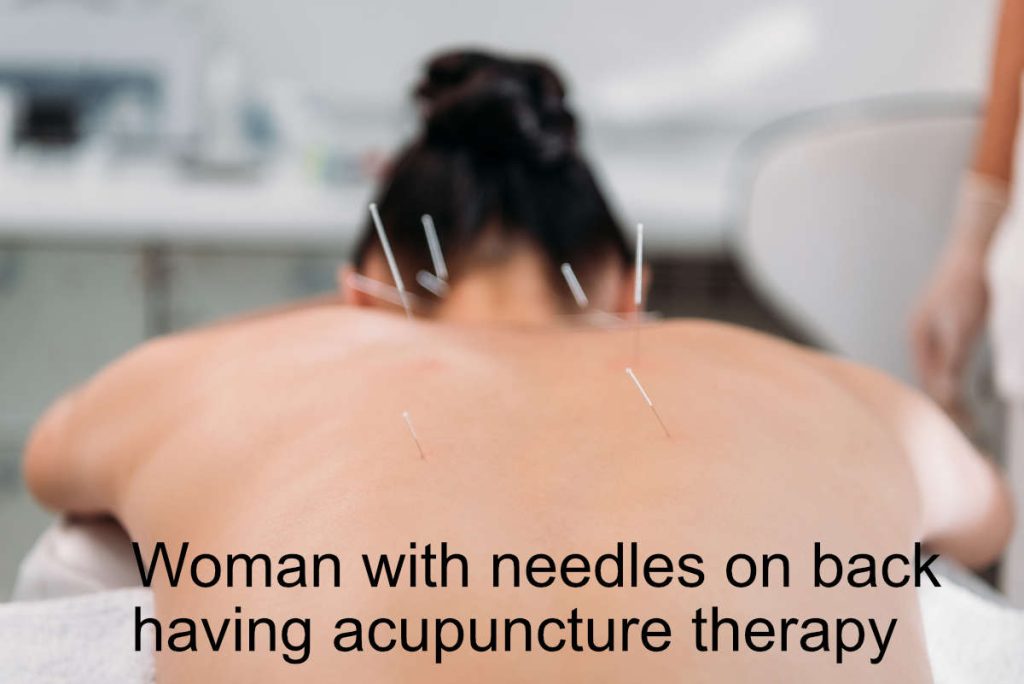 patient at acupuncture clinic in wolverhampton
